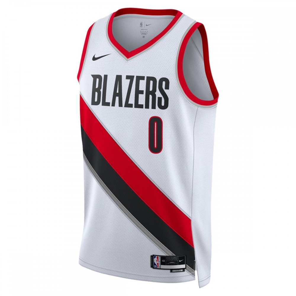 Damian Lillard Portland Trail Blazers Unisex 2022/23 Swingman Jersey - Association Edition - White-Pro Kit Vault | Brand New 26/27 Sports Jerseys